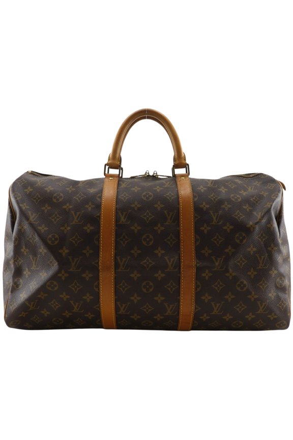Pre-Owned Louis Vuitton Keepall 50 Boston Bag, Vintage, M41426, Monogram Canvas, 1993, Brown,...