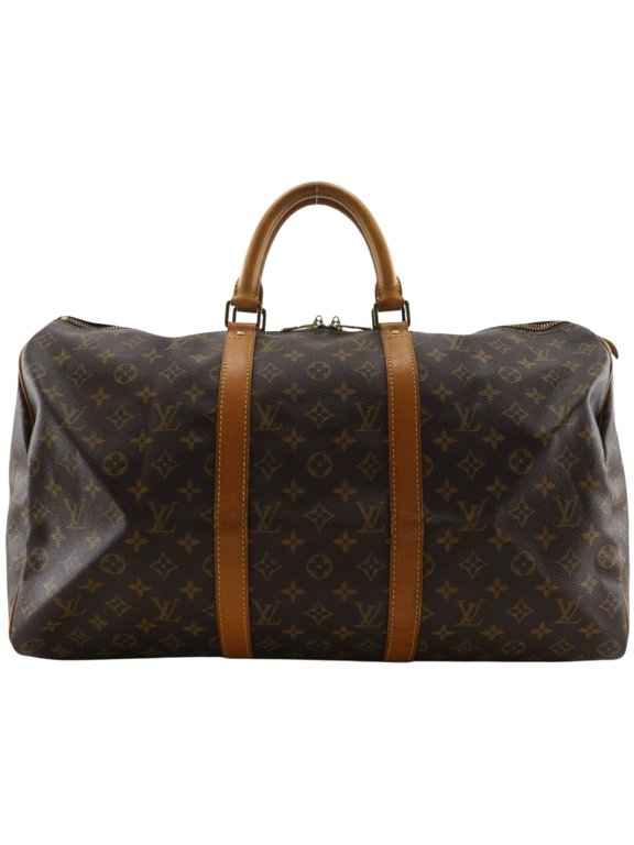 Pre-Owned Louis Vuitton Keepall 50 Boston Bag, Vintage, M41426, Monogram Canvas, 1993, Brown,...