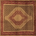 thumbnail image 1 of Ahgly Company Indoor Square Persian Brown Traditional Area Rugs, 3' Square, 1 of 4