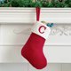 thumbnail image 1 of Seyotauo Christmas Stockings with Initials, Embroidered Xmas Stockings, 7" Large Knitted Xmas Stocking, Christmas Party Fireplace Family Hanging Stocking Decorations, 1 of 6