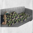 thumbnail image 6 of Vegetable Art Soft Flannel Fleece Blanket, Vibrant Artichoke Motif Exotic Kitchen Organic Recipe Diet Menu Kitchen, Cozy Plush for Indoor and Outdoor Use, 60" x 80", Plum Fern Green, by Ambesonne, 6 of 6