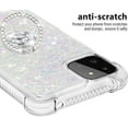 thumbnail image 4 of case for Samsung Galaxy A22 5G Case (Not 4G),Creativity Clear Quicksand Glitter Flowing Liquid Floating Soft TPU Case w/Stand Bling Diamond Sparkle Phone Cover for Samsung Galaxy A22 5G  Colorful, 4 of 14