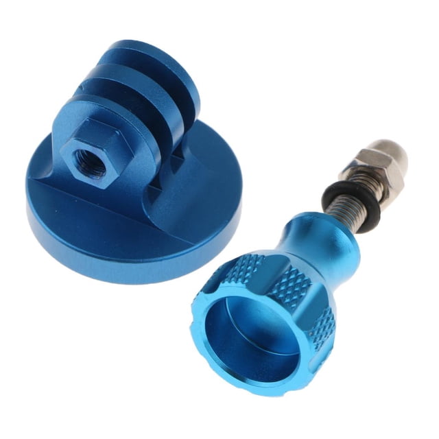 Adaptador de montaje en trípode azul de 1/4 '' para cámara de acción 7 6 5 4 3+ 3 2 2018 Baoblaze adaptador de montaje en trípode de cámara