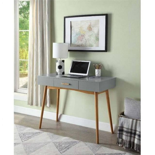 Convenience Concepts 203534GY Oslo Bureau à 1 Tiroir - Gris