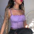 thumbnail image 1 of New Women's Solid Color Low Cut Lace Sexy Bodycon Backless Tank Top, 1 of 5