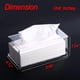 thumbnail image 2 of Caja Cuadrada De Pañuelos De Acrílico Transparente, Cubiertas De Cajas Rectangulares, Servilleteros Faciales para Baño, Dispensador De Hojas para Secadora Transparente para Mesa, Cocina Y Au, 2 of 5