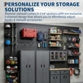 thumbnail image 3 of Heavy Duty PVC Slatwall Panel 4x8 ft – Wall Mounted Connecting Storage System – High Load Capacity for Garage, Workshop, Retail Display – Slat Wall Shelving, 3 of 8