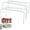 White, variant on Evelots Kitchen Cabinet/Counter Shelf-Organizer-Double Space-Sturdy Metal-Set/2