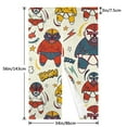 thumbnail image 3 of DouZhe Doorway Drape Split Curtains, Mexican Wrestling Wrestlers Room Divider Privacy Door Curtains, 34" x 56", 3 of 7
