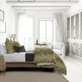 thumbnail image 4 of Serpentine Gold California King Comforter & 2 Shams Set, plus 2 bonus cushions, 4 of 5