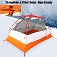 thumbnail image 5 of Lightweight 2-Person Backpacking Tent, IC ICLOVER Waterproof Two Doors Easy Setup Double Layer Outdoor Tent for 4 Seasons Camping Hiking and Mountaineering - Orange, 5 of 9