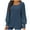 ZB-Navy, variant on Meichang Cyber and Monday Deals, Puff Long Sleeve Shirts for Women Plus Size Square Neck Ribbed Knit Tops Solid Loose Fit Side Slit Hem Blouses Spring Trendy Women Tunic Tops