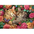 thumbnail image 5 of Buffalo Games Bonjour Cats in Love 500-Piece Interlocking Jigsaw Puzzle for Adults Ages 14+, 5 of 6
