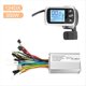 thumbnail image 2 of Controlador para Bicicleta EléCtrica Controlador para Scooter EléCtrico 124DX 24V/36V/48V 350W Controlador Sin Escobillas con Panel de Pantalla LCD, 2 of 9