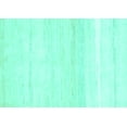 thumbnail image 1 of Ahgly Company Machine Washable Indoor Rectangle Solid Turquoise Blue Modern Area Rugs, 5' x 7', 1 of 4