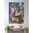 thumbnail image 2 of Mother Mary Joseph And Baby Jesus Poster Wall Art, Modern Wall Decor For Living Room Bedroom, 24x36 UNFRAMED, 2 of 3