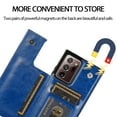 thumbnail image 5 of Dteck Case for Samsung Galaxy Note 20 Ultra 6.9-inch,Shockproof PU Leather Wallet Case Card Holder Kickstand Flip Magnetic Hybrid Rubber Note 20 Ultra 5G Back Phone Cover,Darkblue, 5 of 9