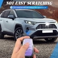 thumbnail image 3 of Key Fob Cover Compatible with Toyota Land Cruiser Venza RAV4 4Runner Corolla Cross Grand Highlander Tundra Crown Tacoma Camry Keychain Case Holder Protector,Silver-purple, 3 of 6