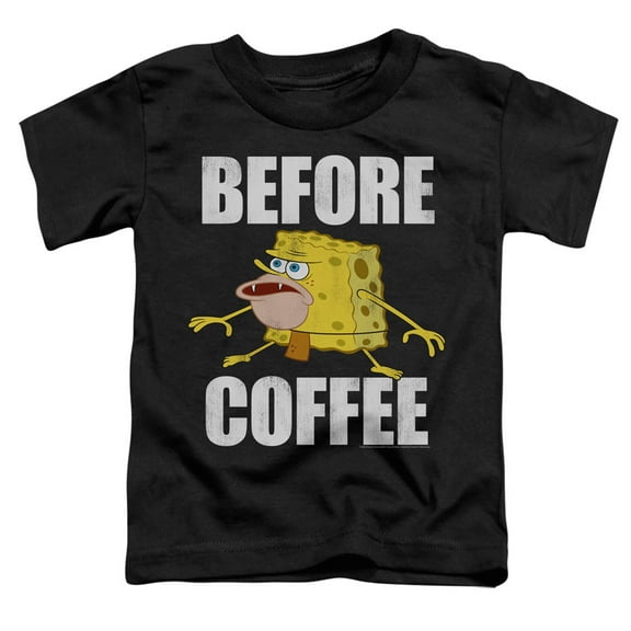 Spongebob Before Coffee Meme Unisex Toddler T Shirt