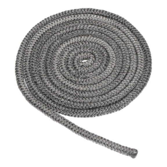 Uxcell 5/16"x 86" Wood Stove Gasket, Graphite Fiberglass Round Type High Temperature Resistance Seal Rope, Black
