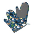 thumbnail image 5 of Hirioo Different Cats Christmas for Silicone Oven Mitts for BBQ, Baking, Cooking, Set of 2, Heat Resistant 260℃, Non-Slip Kitchen Essentials, 5 of 6