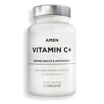 Amen Vitamin C  , 1285mg Vitamin C Per Serving, 2-Month Supply, Citrus Bioflavonoids Fruits, 120 ct