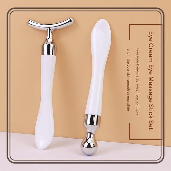 Metal Roller Eye Massage Cream Stick Portable Face Cream Mask Essence Dispenser Tool Spoon