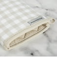 thumbnail image 4 of KitchenAid Gingham Oven Mitt 2-Pack Set, Milkshake, 7"x13", 4 of 5