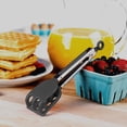 thumbnail image 6 of i Kito Mini Easy-Grip Waffle Tongs Lift Turner Holder, Non-Slip Silicone Handle Black, 6 of 6
