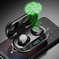 Winter karymi Wireless Earbuds Wireless Bluetooth Headphones 5.5 Earphones with Wireless Charging Noise Cancelling Headphones Gaming Headset Gifts for Men Teen Boy Gifts