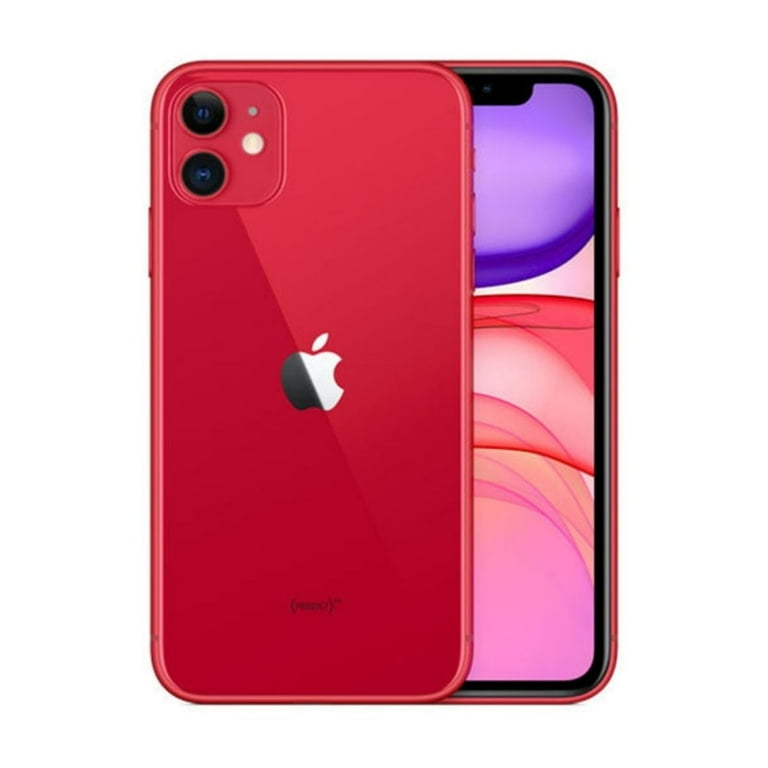 Restored Apple iPhone 11 (Fully Unlocked) 64GB Red (A2111) & Pre