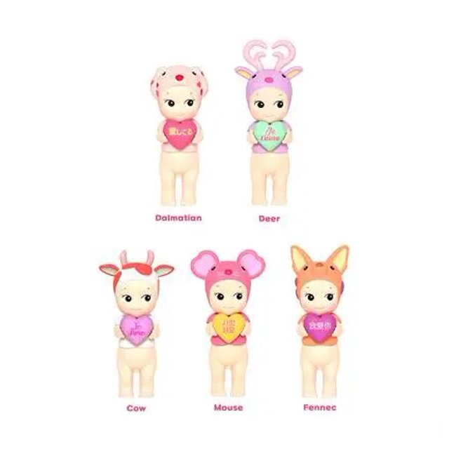 Sonny Angel-caja ciega mensaje de amor serie Kawaii cajas misteriosas decoración muñeca sorpresa Hipper figura de dibujos animados Guess Bag juguetes regalo