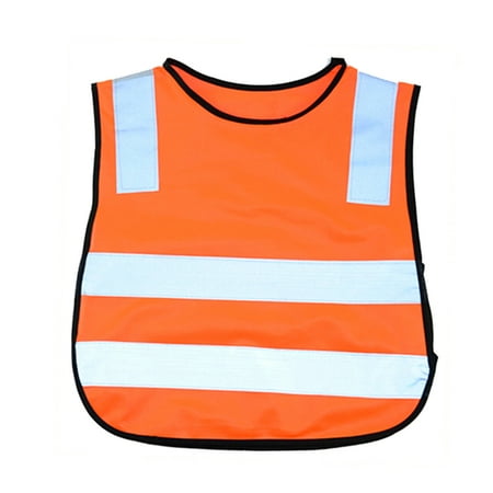 

HOMEMAXS Reflective Safety Vest Bright Color Children Safety Vest for Kids Outdoor (Orange)