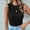 Black, variant on TIANZEN Womens High Neck Tank Top 2024 Summer Casual Ribbed Knit Slim Fitted Basic Textured Sleeveless Shirts Fitness Top 3xl Tops for Women Crop Top Petite