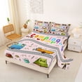 thumbnail image 2 of Erosebridal Happy Camping Queen Sheet Sets 4 Pieces For Kids Teens,Cartoon Car Bear Adventure Theme Bed Set For Boys Girls, 2 of 5