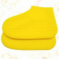 ELAYARD Yellow Durable Silicone Overshoes Shoe Covers, Thickened Protection, 1 Pair for Shoes