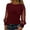 Red, variant on Doriano Women's Round Neck Long Sleeve Loose Fit T-Shirt - Effortless Casual Style for Everyday Wear, Black, XXL