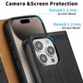 thumbnail image 4 of Classical Brown Wallet Case Convenient Card Storage Protective Case for Phone 16, 4 of 10