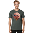 thumbnail image 2 of Brain-With-Hourglasses Mens Graphic Tee, 100% Cotton, Casual Summer Wear BAA216, 2 of 2