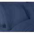 thumbnail image 2 of Home Fashions Embroidered ultra soft microfiber sheet set, Queen, Blue Indigo, 2 of 4