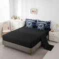 thumbnail image 5 of Manfei American Football Twin Bedding Sets 7pcs for Kids Teens, Rugby Helmet Bedding Comforter Set, Navy Gray Graffiti Splash Sheet Sets, Super Cozy Room Decor, 5 of 8