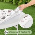 thumbnail image 5 of Cute Hedgehog Flower Pattern Round Fitted Tablecloth with Elastic Edge,Dining Table Cover Waterproof,Outdoor Round Tablecloth for Camping,Dining,Indoor and Outdoor, 5 of 7