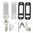 thumbnail image 1 of Outdoor Door Lock,Double Sided Mechanical Password Gate Lock Hardware Product Best in Class, 1 of 14