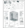 thumbnail image 7 of Brisbane Cage (Black) - Large Spacious Durable Metal Cage - for Sugar Gliders, Chinchillas, Squirrels, Ferrets & Other Small Pets…, 7 of 7