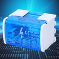 thumbnail image 3 of Terminal Distribution Box, Transparent Dust Cover Design Terminal Block Junction Box Din Rail 2 Level Single Phase Flame Retardant Housing  For Industrial Use, 3 of 8