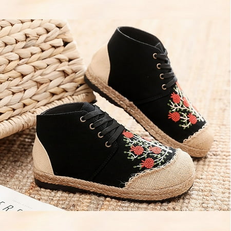 

Women Ethnic Style Embroidered Single Shoes Soft Comfortable And Breathable Retro Shoes