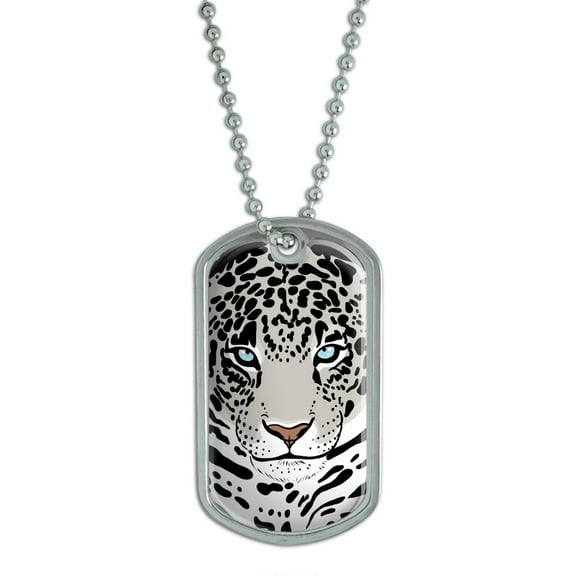 Snow Leopard - Big Cat Dog Tag