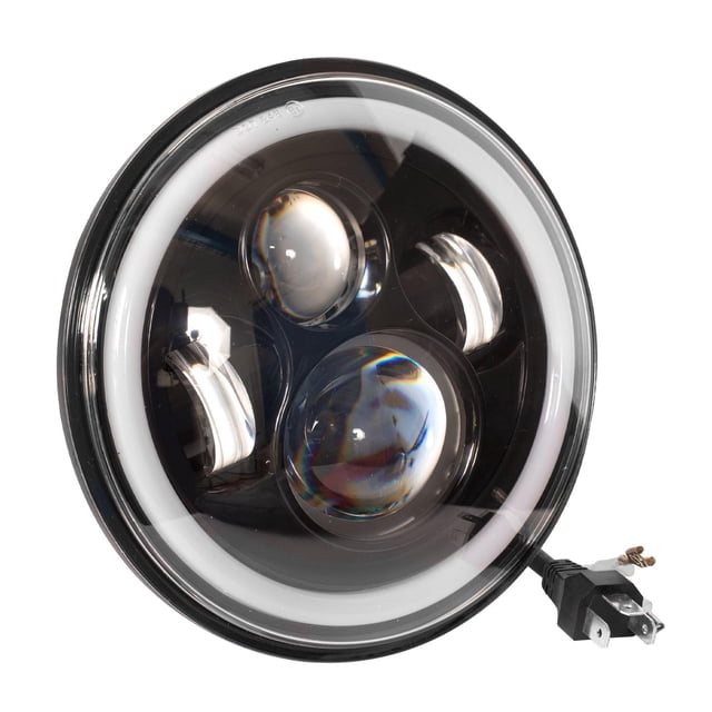 Faro Led universal para motocicleta 7 pulgadas 12v 12w Kinlley Negro
