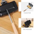 thumbnail image 3 of TABLZONE Non Stick Fry Pan Sandwich Baking Black Aluminum Alloy Kitchen Appliance 1Pcs, 3 of 8