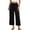 Black, variant on Pajama Pants for Women Plus Size Women's Lounge Wide Leg Pants Soft Cotton Relaxed Fit Lightweight for Home & Sleep Coffee L